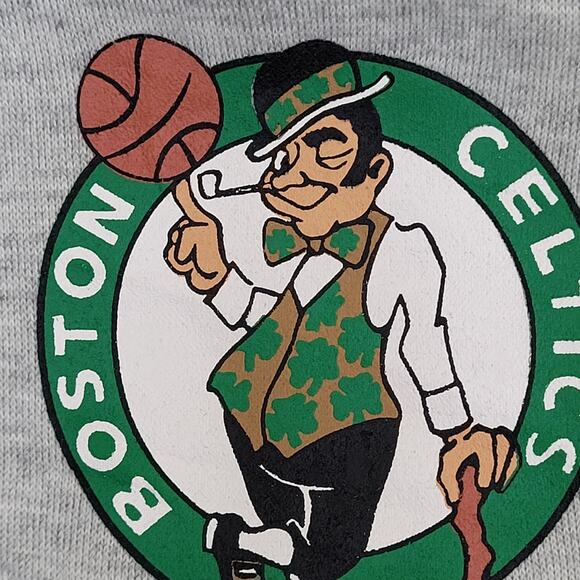 Boston Celtics Hoodie Medium 21x26 Colorblock Baggy Cropped - Picture 13 of 13